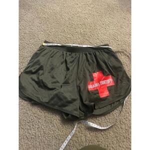 C19 shorts with undies sport size l teen soffe green